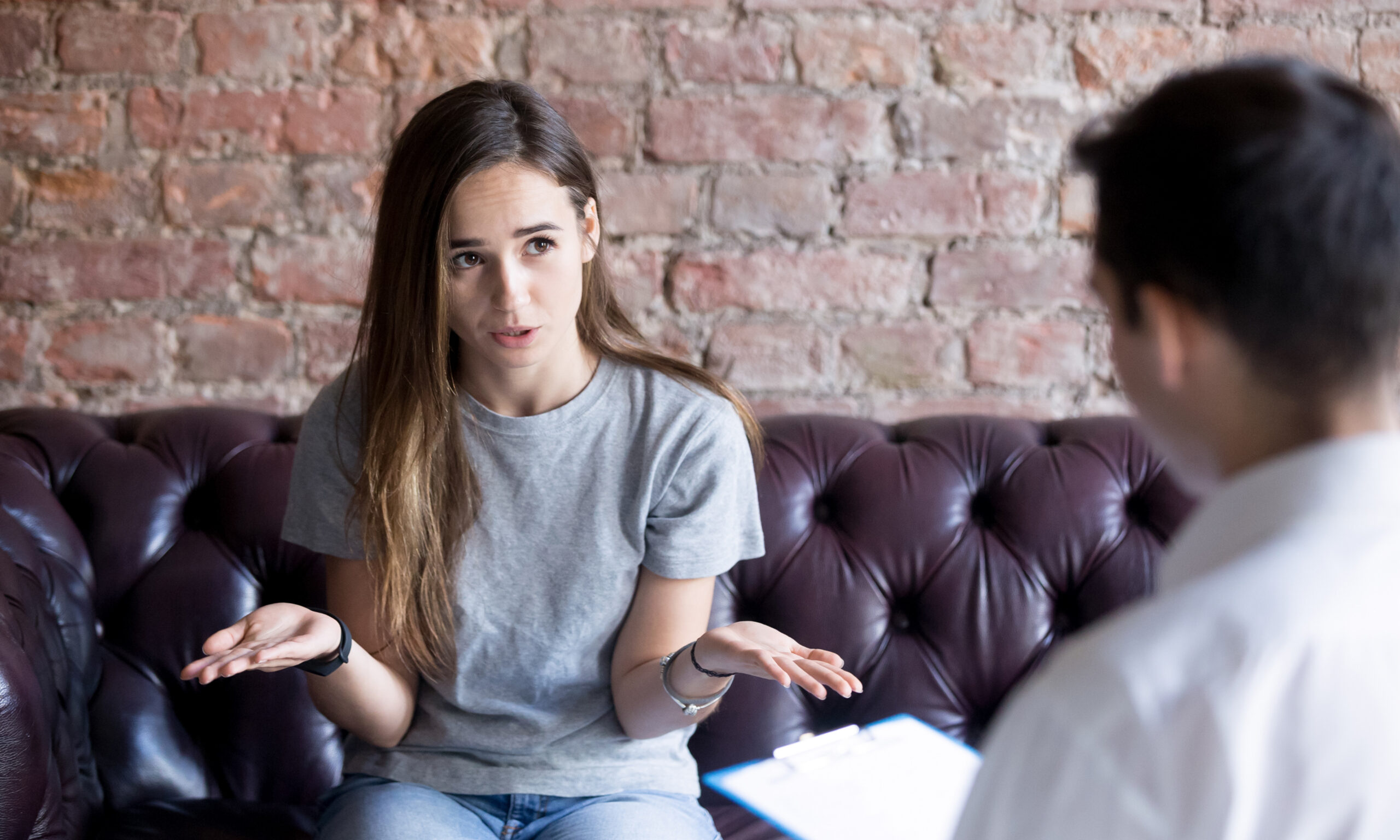 woman in treatment for anxiety